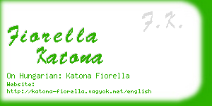 fiorella katona business card
